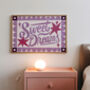 Sweet Dreams Poster, Bedroom Art, thumbnail 1 of 7