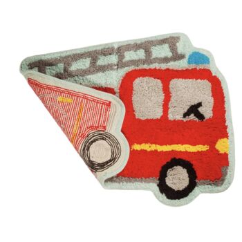 Childs Fire Engine Red Rug, 5 of 6
