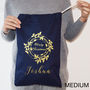 Personalised Holly Wreath Christmas Sack, thumbnail 7 of 9
