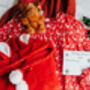 Snuggle Hoodie, Reindeer Pyjama And Teddy Christmas Gift Box / Christmas Eve Box, thumbnail 2 of 7