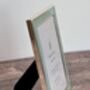 Isaac Jacobs Pale Green And Silver Plated Border Photo Frame, thumbnail 3 of 3