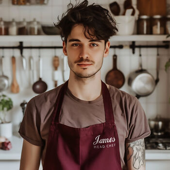 Personalised Chef Apron: Cooking Accessories Gift, 2 of 12