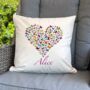 Personalised Butterfly Heart Cushion, thumbnail 1 of 4
