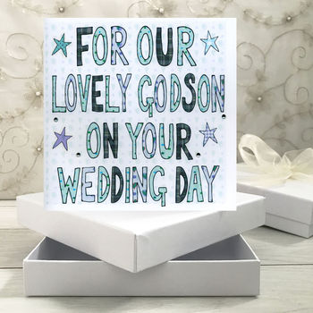 Personalised Goddaughter/ Godson Wedding Book Card, 7 of 8