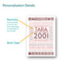 25th Birthday Gift Personalised Print Year 2000 Facts, thumbnail 2 of 12