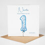 Personalised 1st Birthday Card, thumbnail 1 of 6