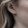 Gold Vermeil Raindrop Earrings, thumbnail 4 of 7