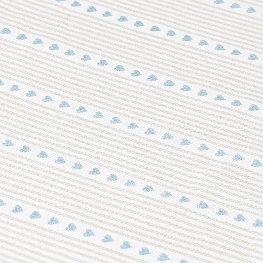 millstone heart blue fabric placemats by dibor