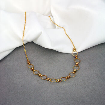 Simple Chain And Circle Necklace, 2 of 12