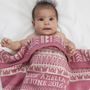 Kensington Personalised Cashmere Baby Blanket, thumbnail 1 of 7