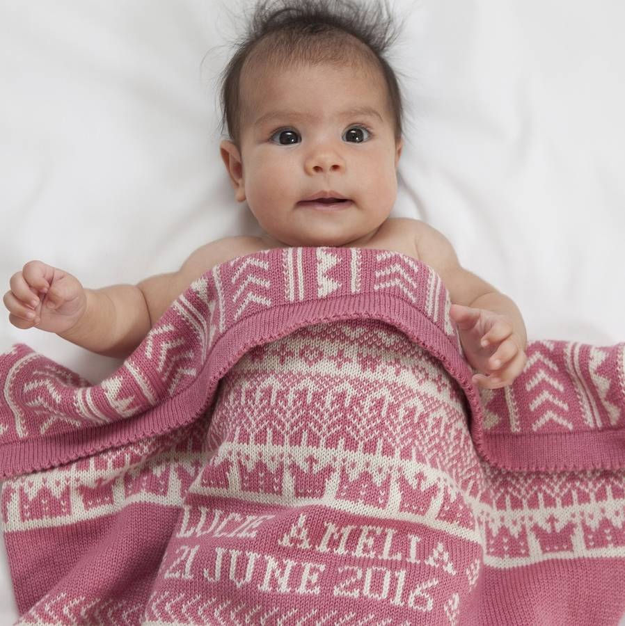 Kensington Personalised Cashmere Baby Blanket, 1 of 7