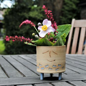 Smiley Face And Fish Plant Pot Personalised, 6 of 9