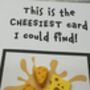 Cheese Polymer Clay Birthday Card Handmade, thumbnail 12 of 12