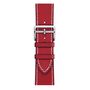Vegan Leather Apple Watch Strap In Red, thumbnail 1 of 4