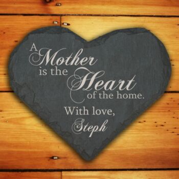 Personalised Mum's Slate Heart Keepsake, 5 of 5