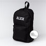 Black Personalised Name/Initials Unisex Mini Backpack, thumbnail 1 of 3