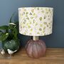Lime Green And Pink Floral Buds Lampshades, thumbnail 1 of 10