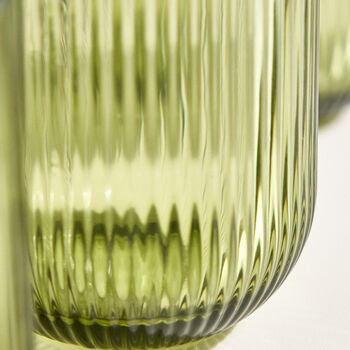 Palermo Set Of Four Green Ribbed Tumblers, 5 of 8