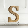 Personalised Christening Oak Letter, thumbnail 5 of 7