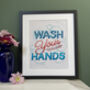 Wash Your Hands Cross Stitch Embroidery Kit, thumbnail 2 of 5