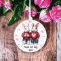 Personalised Rabbit Couple Love Decoration, thumbnail 1 of 2