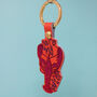 You're My Lobster Leather Keyring, thumbnail 2 of 3