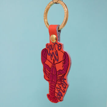 You're My Lobster Leather Keyring, 2 of 3