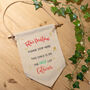 Personalised 'Nice List' Christmas Hanging Pennant, thumbnail 2 of 3
