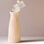 Peach Textured Ceramic Bud Vase, H14cm, thumbnail 1 of 4