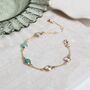 Palma Gold Love Gemstone Bracelet, thumbnail 1 of 4