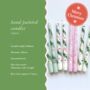 Hand Painted Christmas Taper Candles, thumbnail 4 of 8