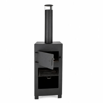 Black Outdoor Pizza Oven And Patio Heater, 5 of 6