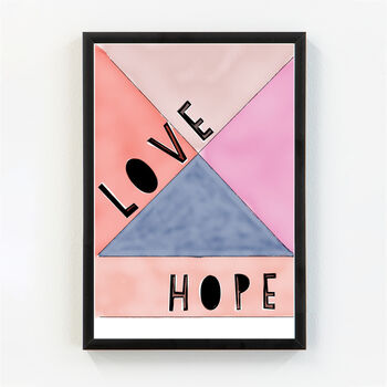 Abstract Love Hope Print, 2 of 5