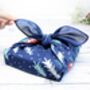 Christmas Furoshiki Fabric Wrap Set Of Three, thumbnail 2 of 9