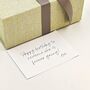 Elegant Keepsake Linen Gift Box With Personalised Card, thumbnail 9 of 12