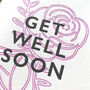 'Get Well Soon' Botanical Letterpress Card, thumbnail 3 of 4