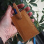 Personalised Great Outdoors Leather Luggage Tag, thumbnail 2 of 6