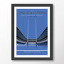 Bath Rugby Blue, Black And Whites Twickenham 2025 Poster, thumbnail 6 of 6