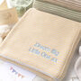Baby Unisex Mini Stripe Yellow And Grey Baby Blanket, thumbnail 1 of 6