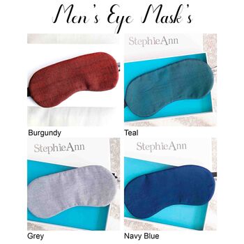 Night Gift Set For Him With Soft Pyjamas And Eye Mask, 5 of 6
