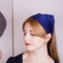 Silk Audrey Triangle Headscarf, thumbnail 5 of 12