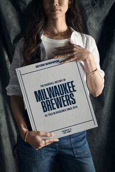 Milwaukee Brewers Personalised Gift Baseball Newspaper History Book, 6 of 10