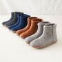 Fair Trade Handmade Felt Unisex Slipper Boot Suede Sole, thumbnail 1 of 12