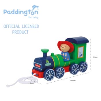 Paddington Steam Train Wooden Pull Along Toy, 4 of 5