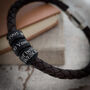 Personalised Leather Bracelet 30th Birthday Gifts For Him, thumbnail 1 of 4