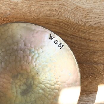 Personalised 19th Anniversary Gift, Bronze Bowl Medium, 4 of 9