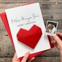 Personalised Origami Christmas Card – Always You Design For Husband, Wife Or Partner, thumbnail 1 of 7