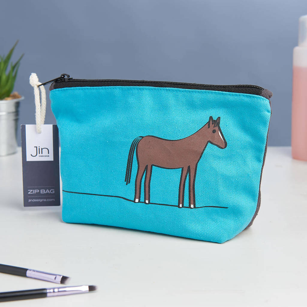 Horse Zip Bag By Jin Designs