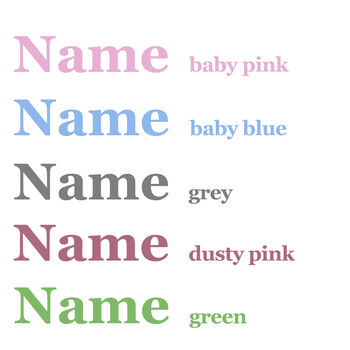 Personalised Embroidered Rainbow Baby Blanket With Name, 9 of 11