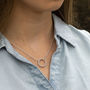 Pave Halo Eternity Circle Necklace, thumbnail 7 of 9